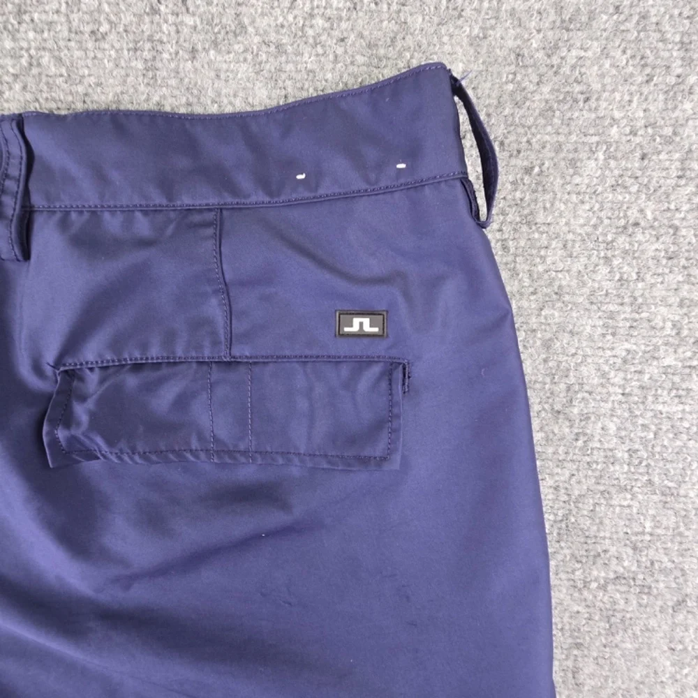 J.Lindeberg Lawrence Cargo Shorts | Navy Blue Micro Twill | Size 38